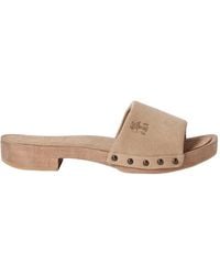 Brunello Cucinelli - Suede Slides - Lyst