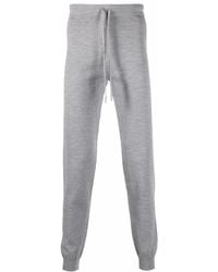 Corneliani - Drawstring Virgin Wool-Blend Track Pants - Lyst