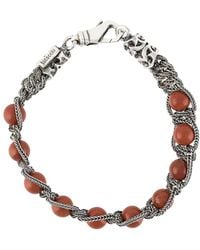 Emanuele Bicocchi - Beaded Braided-Chain Bracelet - Lyst