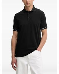 KARL LAGERFELD - Logo-Tape Polo Shirt - Lyst