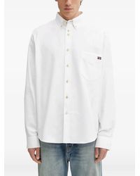 Wales Bonner - Isaac Logo-Embroidered Button-Down Shirt - Lyst