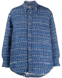 Thom Browne - Denim-tweed Shirt Jacket - Lyst