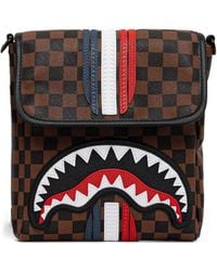 Sprayground - Checked-Pattern Messenger Bag - Lyst
