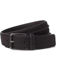 ZEGNA - Dark Nubuck Belt - Lyst