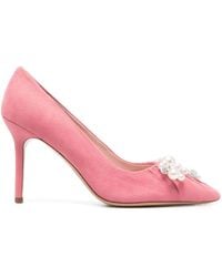Kate Spade - Faux Pearl-embellished 85mm Pumps - Lyst