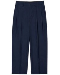 Laneus - Pleated Wide-Leg Trousers - Lyst