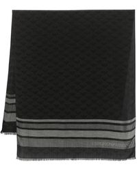 Emporio Armani - Sciarpa Con Logo Jacquard - Lyst