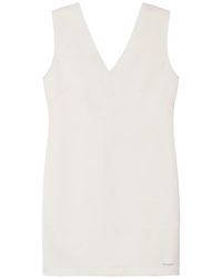 Calvin Klein - V-Neck Sleeveless Dress - Lyst