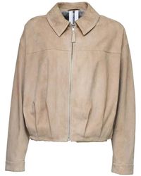 S.W.O.R.D - Veste Zippée À Col Contrastant - Lyst