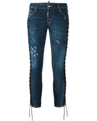 DSquared² - 'deana' Lace Effect Jeans - Lyst