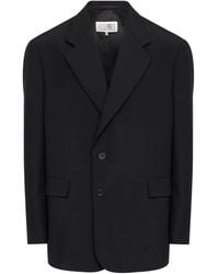 MM6 by Maison Margiela - Button-Up Blazer - Lyst