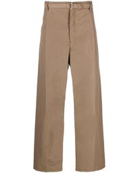 Lemaire - Easy Belted Wide-leg Trousers - Lyst