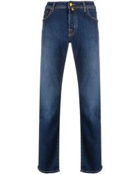 Jacob Cohen - Handkerchief-detail Straight-leg Jeans - Lyst