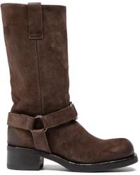 Officine Creative - Dana 004 Suede Harness Boots - Lyst