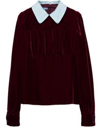 Prada - Velvet Top - Lyst