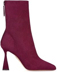 Aquazzura - 95Mm Amore Zip-Fastening Heeled Boots - Lyst