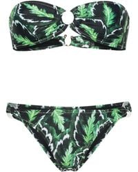 Reina Olga - Band Camp Leaf-print Bikini Set - Lyst