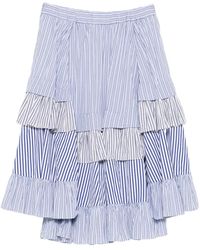 Comme des Garçons - Cotton Midi Skirt - Lyst
