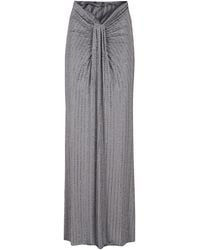 VENUJA - Crystals-Embellished Maxi Skirt - Lyst