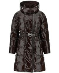 Pinko - Love Birds Buckle Down Coat - Lyst