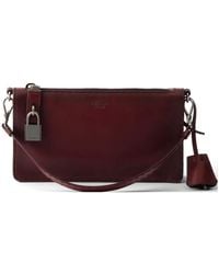 Prada - Antiqued Leather Pouch - Lyst