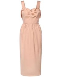 Chloé - Robe Ruffled Ruched Midi Dress - Lyst