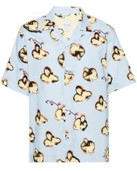 Paul Smith - Orchid-Print Short-Sleeve Shirt - Lyst