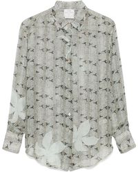 Forte Forte - Chemise À Imprimé Peau De Serpent - Lyst