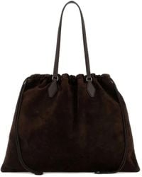 Jimmy Choo - Tote Bag Aus Wildleder Mit Kordelzug - Lyst