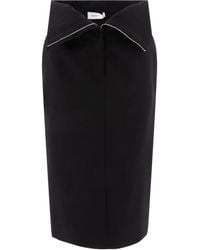 McQueen - フラップエッジ スカート - Lyst