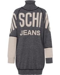 Moschino - Knitted Roll-Neck Dress - Lyst