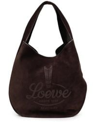 Loewe - Roomy Logo-Print Tote Bag - Lyst