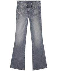 DIESEL - D-Hush 09N83 Double-Button Bootcut Jeans - Lyst