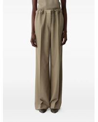 Calvin Klein - Pressed-Crease Wide-Leg Trousers - Lyst