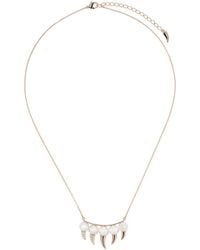Tasaki - 18Kt Rose Danger Fang Akoya Pearl And Diamond Necklace - Lyst