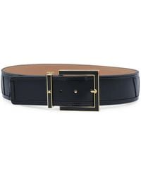 Elisabetta Franchi - Ceinture À Boucle Émaillée - Lyst