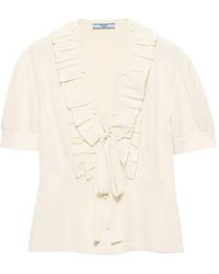 Prada - Camisa Marocain - Lyst