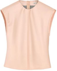 Ami Paris - Raw-Edge Sleeveless Top - Lyst