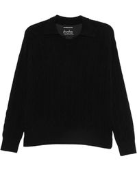 Purotatto - Cable-Knit Long-Sleeve Sweater - Lyst