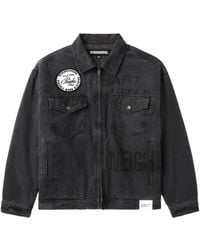 Neighborhood - Denim Jack Met Geborduurde Patch - Lyst