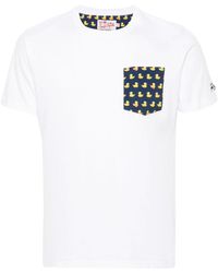 Mc2 Saint Barth - Blanche Contrast-pocket T-shirt - Lyst