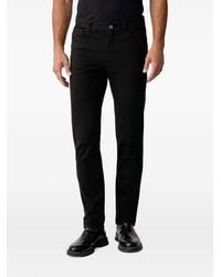 Trussardi - Logo-Patch Slim-Fit Jeans - Lyst
