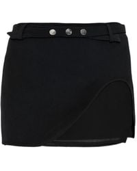 The Attico - Falda corta con cinturón - Lyst