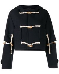 ROKH - Cut-out Hooded Duffle Jacket - Lyst