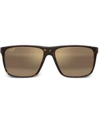 Maui Jim - Square Frame Sunglasses - Lyst