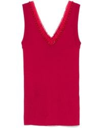 P.A.R.O.S.H. - Ribbed Tank Top - Lyst