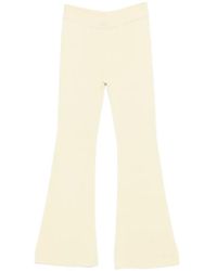 Bompard - Ribbed Flared Trousers - Lyst