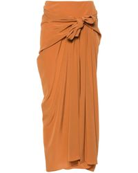 Ermanno Scervino - Pleat-Detail Silk Skirt - Lyst