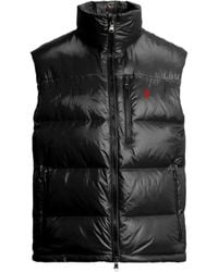 Polo Ralph Lauren - High Collar Sleeveless Quilted Vest - Lyst