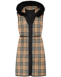 Burberry - Reversible Check Hooded Gilet - Lyst